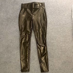 LOFT PETITE Faux Leather Leggings Size XXS